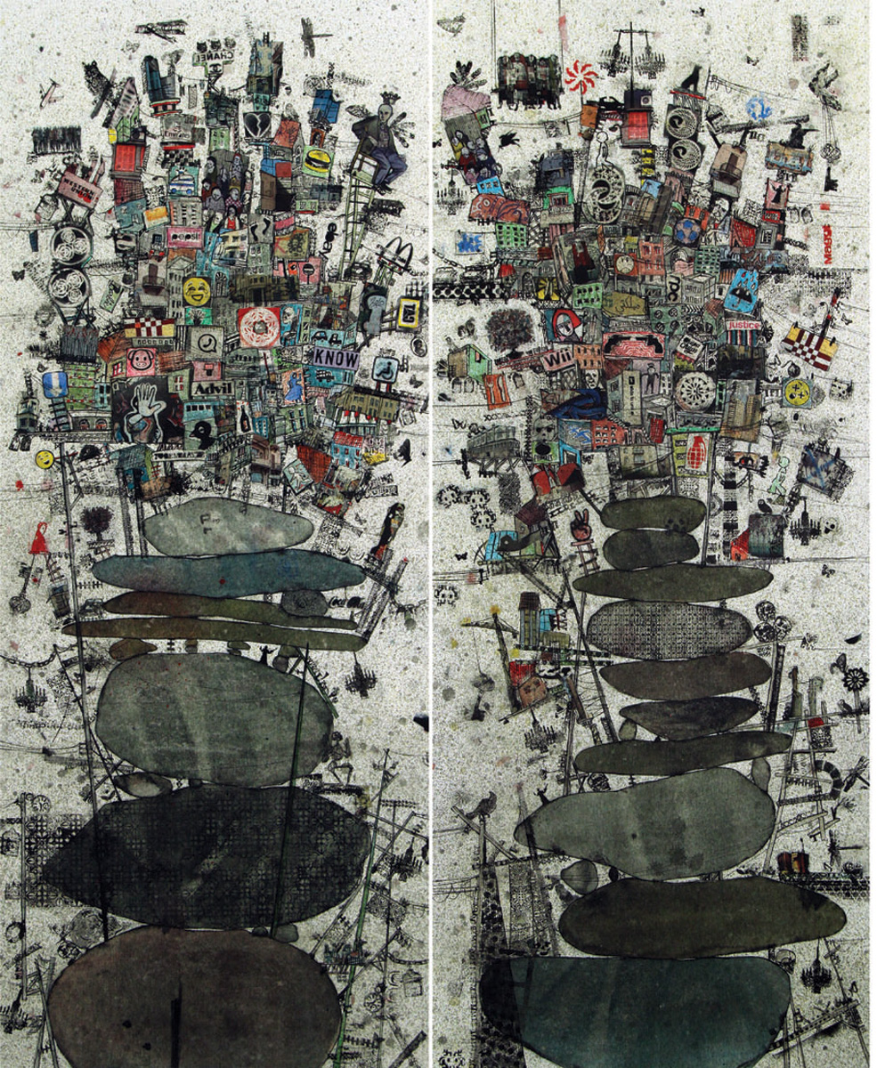 Richochet #1 & #2 by 'Zena Assi'